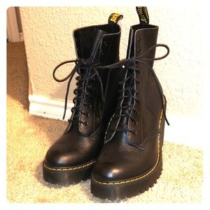 Dr Martens heeled lace up boots
